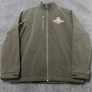 Chicago Cubs Jacket Mens Medium Black MLB Baseball World Series Champions 2016